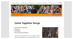 Desktop Screenshot of come-together-songs.de